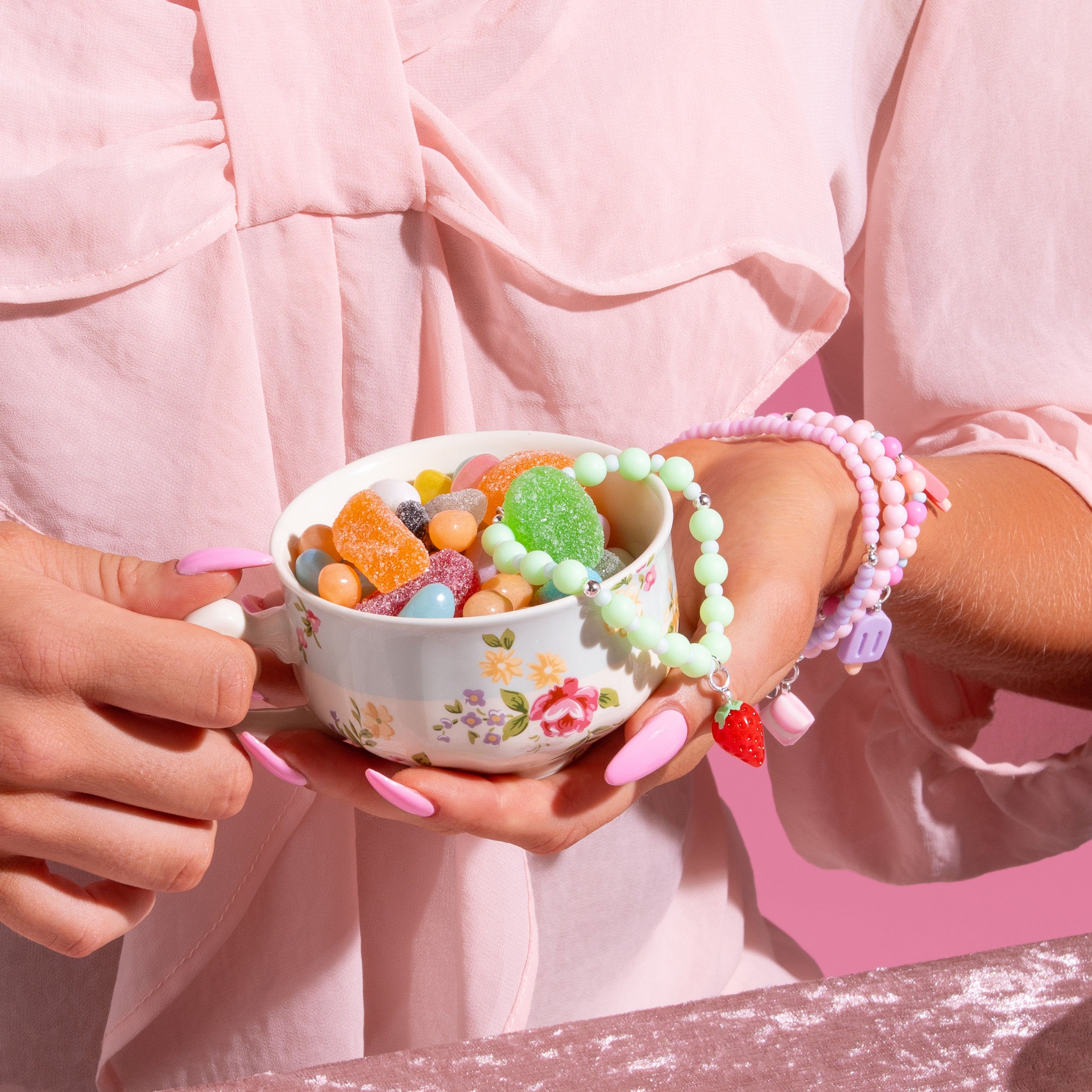 Strawberry Gumdrop Bracelet